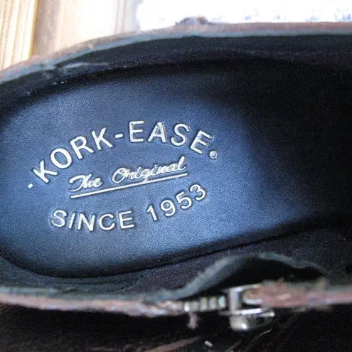 Kork-Ease Womens Size 7 Brown Holmes Wedge Bootie Shoe