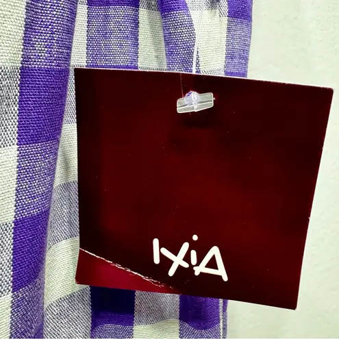 Purple & White Gingham Checked ModCloth Dress by Ixia Western Sleeveless Cowgirl Size L