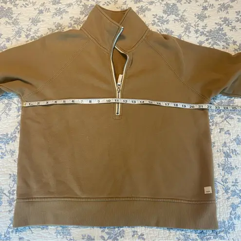 Vuori Restore Women’s Half Zip Tan Pullover Size Medium