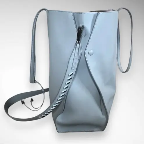 ALEXANDRA CLANCY Mulberry Large Sky Blue Leather Crossybody Shoulder Bag | EUC