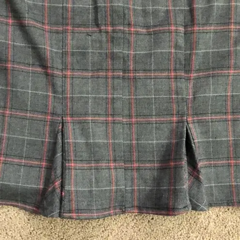 Love Tease Black Gray Red Plaid Pencil Skirt 5