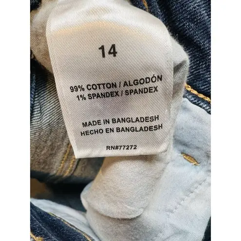 French Connection Essentials Women's High Rise Straight Jeans Dark Wash Size 14 Blue