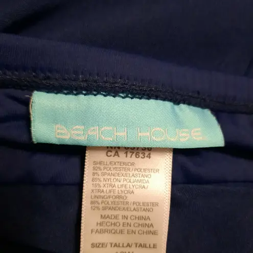 Beach House Navy Blue Swim Shorts Size 16W