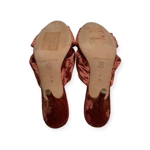 Loeffler Randall new š¤ Luisa Knotted Kitten Heel Sandals š¤ Brisque Velvet š¤ 10B