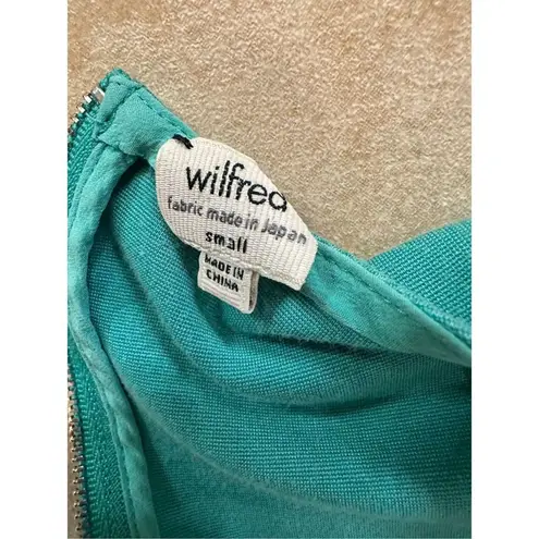 Aritizia Wilfred Crew Neck Short Sleeve Bodycon Mini Dress Green Size Small