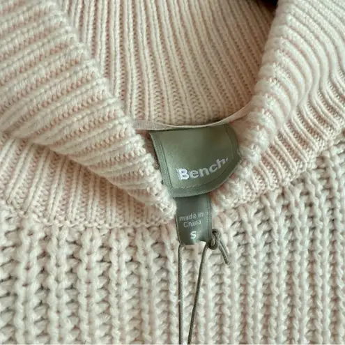 Bench BLUSH PINK MOCK-NECK OVERSIZED KNIT SWEATER SIZE SMALL