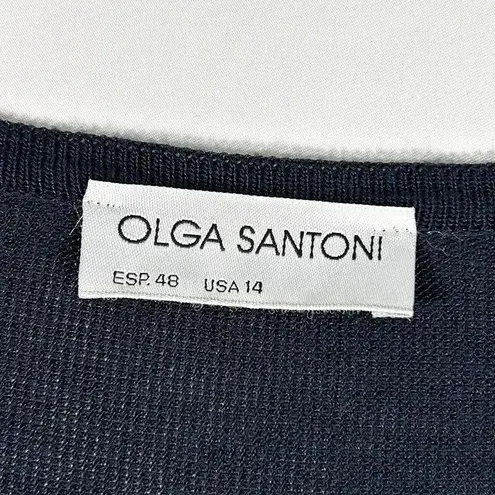 Olga Santini Butterfly Cardigan Sweater Blue Size L