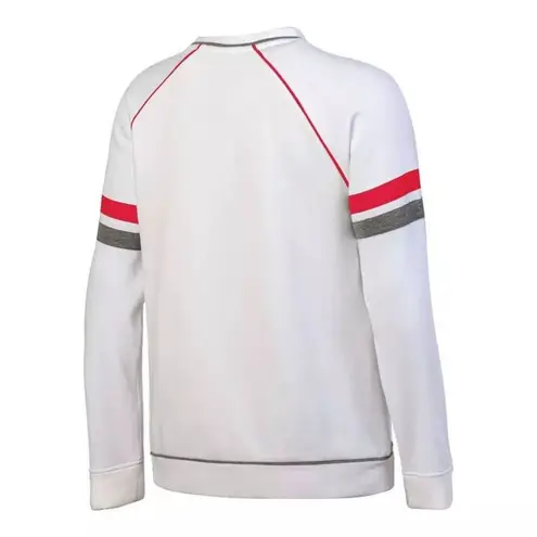 NHL Washington Capitals Women's White Fleece Crew Sweatshirt, Large