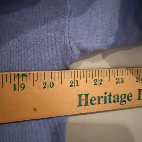 Marled Reunited Clothing Knit Cropped Sweater Women's Medium Blue Minimalist