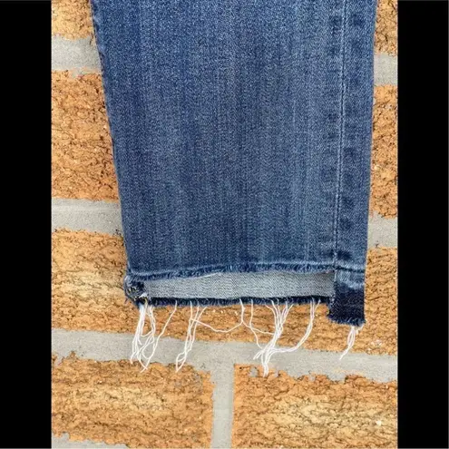 Driftwood Amelia Skraight Crop Classic Fit
Frayed Step Hem Ankle Jeans size 26