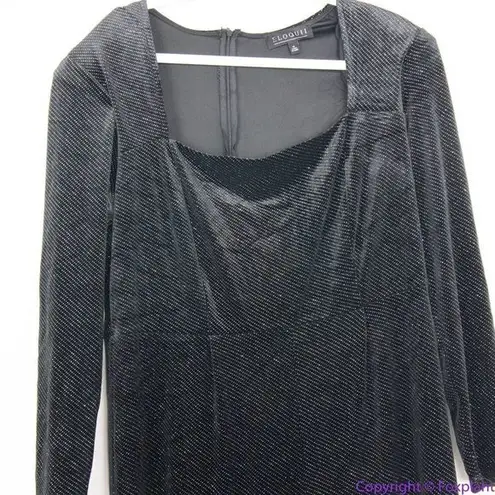 Eloquii NEW black Strong Shoulder Velvet Jumpsuit glitter , 16