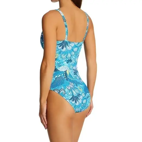 Bleu Rod Beattie New! One Shoulder Boho Paradise Swim Suit