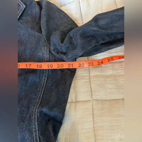 Lands' End Land’s End Double Breasted fitted denim blazer jacket new without tags size 14