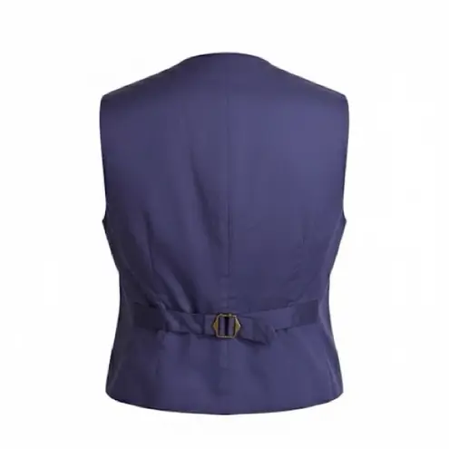 J.Crew Style Cropped Button Cotton Blend Vest Waistcoat