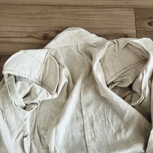 Boutique Ecru Linen Blazer