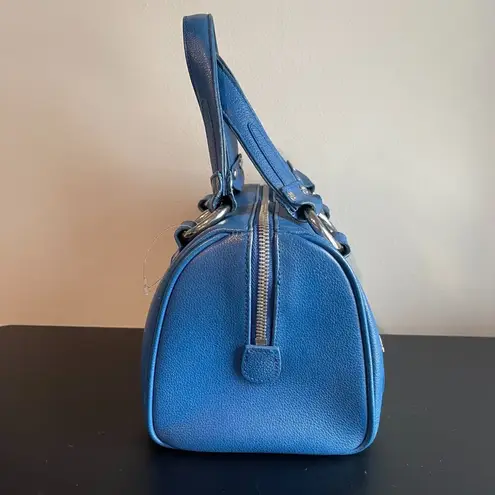 MCM Mini-Boston Top Handle Bag - Blue - Preowned