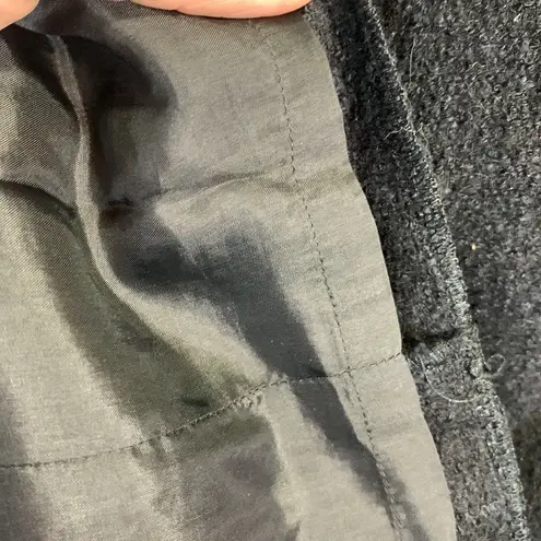 Moschino Black Wool Tweed Classic Straight MIDI Skirt W-384 Size 8