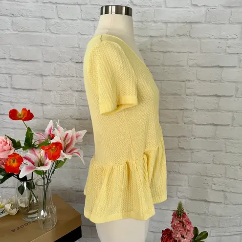 Boutique NEW Waffle Knit Peplum