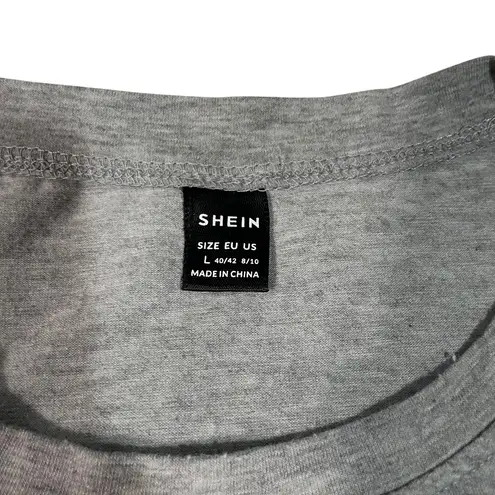 Gray Graphic Tee Shirt Featuring a Chicken that says Fluent in Fowl Language L Size L