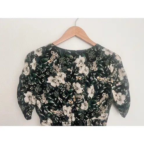 ASTR The Label Button Front Midi Dress Floral V