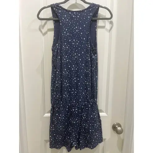 Bobi NWT Los Angeles Blue w/ White Stars Cotton Sleeveless Romper Sz S