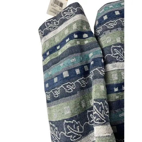 Alfred Dunner "QUINCY MARKET” JACKET BLAZER BLUE/GREEN TEXTILE SIZE 12 NWT