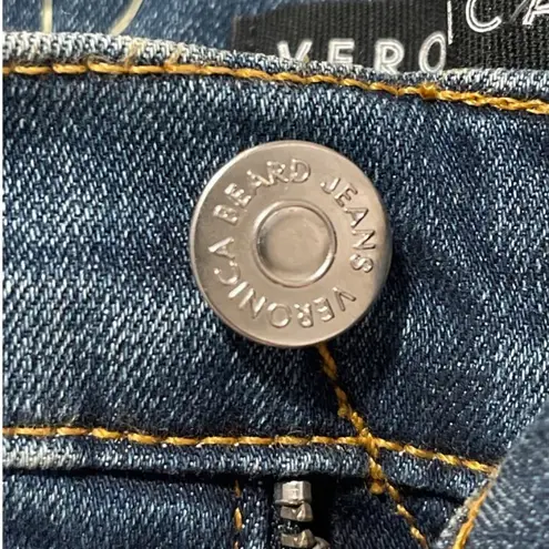 Veronica Beard TUCKERNUCK KATE HIGH RISE SKINNY SHIMMER WAIST Blue Denim Jeans