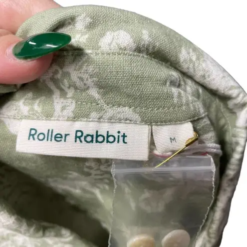 Roberta Roller Rabbit Roller Rabbit Caxias Darya Dress Sage Green White Floral Size Medium