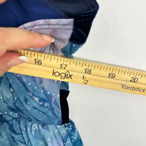 Art Stone Fairycore Dress Womens Large Velvet Sequin Blue Skater Dance Costume