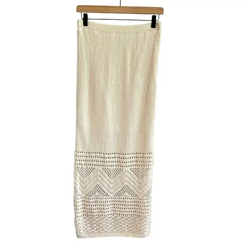 Freshman 1996 Womens Crochet Knit Boho Skirt Size M Resort Beachy Festival Size M