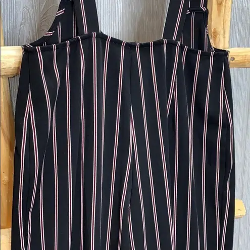 Striped Wide Leg Jumper Romper Size M