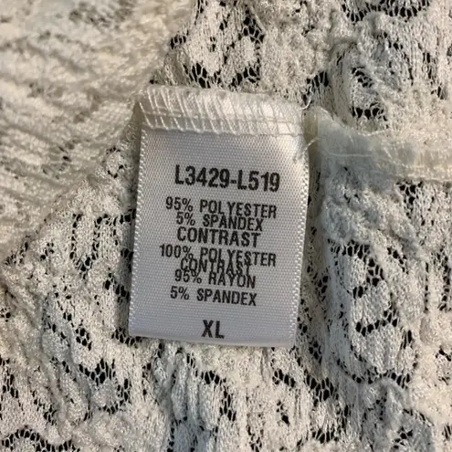 Earthbound Lace Tie Top XL Cottagecore Festival Romantic Angelcore Boho Indie White