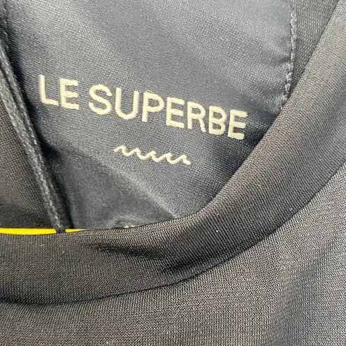 Le Superbe Black Fitzgerald Fringe Mini Dress Short Sleeve Sz Med NWT MSRP $425