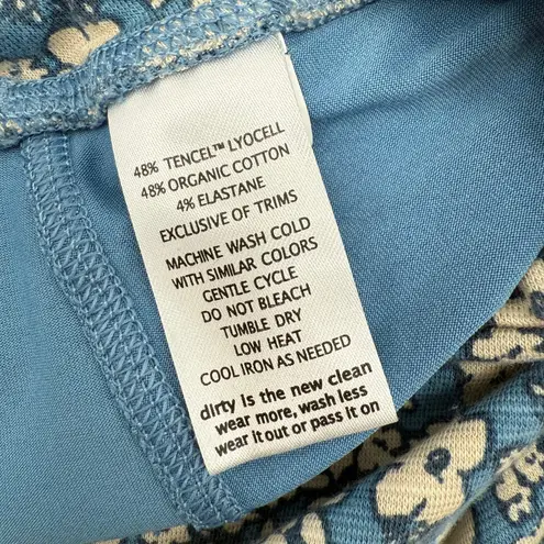 Toad & Co Seleena Skort Size Large Skirt Blue Floral Lined Shorts Outdoors Gorp