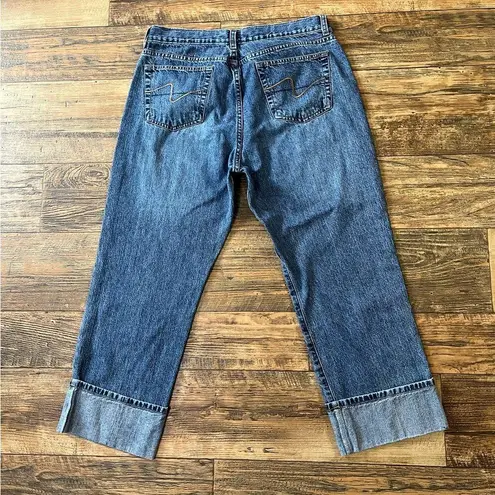 Zena Blue Ankle Cropped Jeans Classic Style Size 12