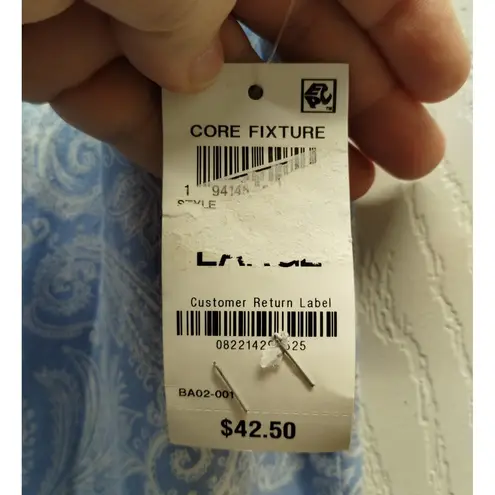 INC International Concepts NWT Size Small Blue Paisley Sleep Dress Nightgown