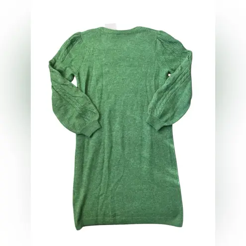 ICHI Green Mini Sweater Dress | Small NWT