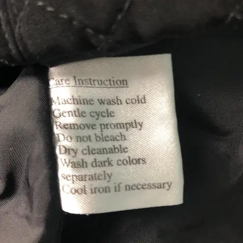 AEROS Women's Quilted Black Full Zip Jacket Size PS