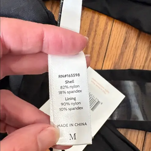 ANDIE Bikini Set Maui Top Cheeky Bikini Bottom Black size M NWT