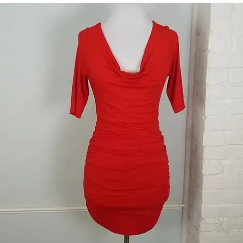 Guess by Marciano ruched dress/ tunic Red Small/Med