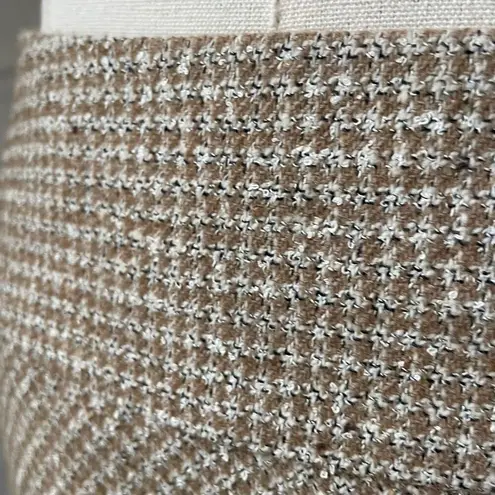 Classiques Entier NWT Tan Plaid Full A-Line Skirt $150 12