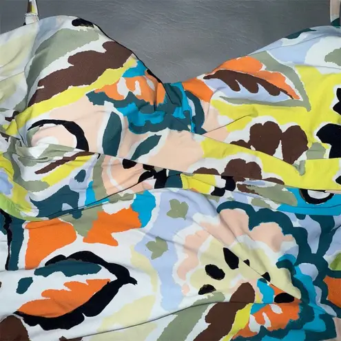 Anne cole Women's Floral Twist-Front Tankini Top L Multicolor