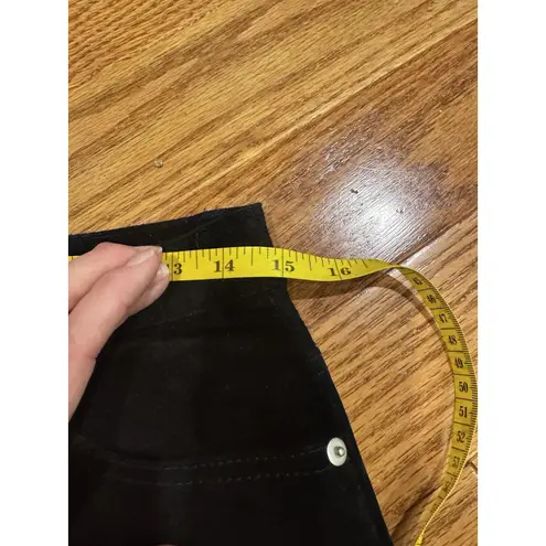 Vintage Paul Harris Design Suede Leather Pants Size 8 Black