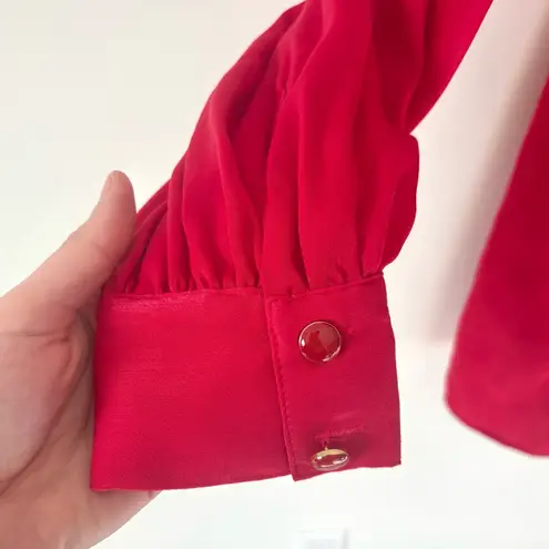 House of Harlow 1960 x Revolve Lotta Mini Dress Crimson Red Cocktail Party Size M