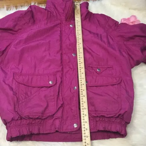 Equipt Winter Vintage Magenta Coat Size Small Pink