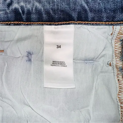 Favorite Daughter 34 PETITE SHORTIE VALENTINA TOWER SUPER HIGH RISE - MED INDIGO