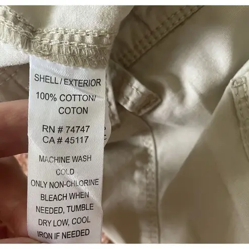 Natural Reflections Beige Cargo Shorts Womens Cotton Size 16