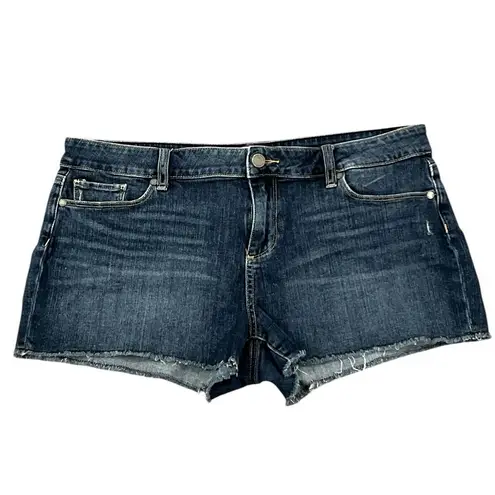 Paige Womens  Denim Shorts Bobby Short Cut Off Dark Wash Size 32‎