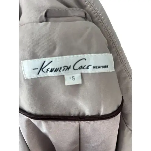 Kenneth Cole Womens  Beige Trench Coat Jacket