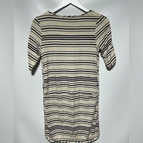 Tart Striped 3/4 Sleeve Dress Casual Comfortable XS